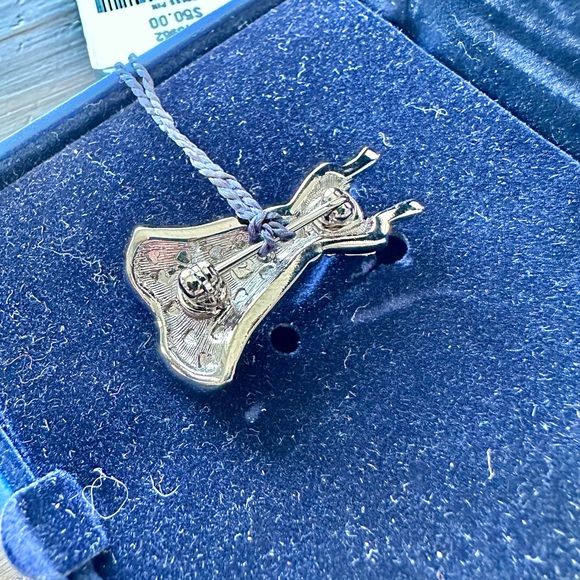 Swarovski Red Dress Brooch - Picture 3 of 5